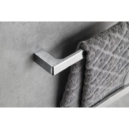 Gedy - Cabide de parede para toalhas PIRENEI 6,6x60 cm cromo brilhante