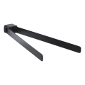 Gedy - Cabideiro de parede giratório para toalhas PIRENEI 36 cm preto mate