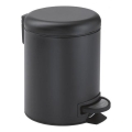 Gedy - Cesto de lixo POTTY 3 l, fecho amortecido, preto fosco