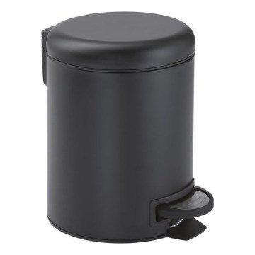 Gedy - Cesto de lixo POTTY 3 l, fecho amortecido, preto fosco