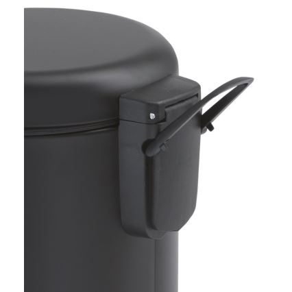 Gedy - Cesto de lixo POTTY 3 l, fecho amortecido, preto fosco