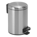 Gedy - Cesto do lixo POTTY 5 l com fecho suave em aço inox escovado
