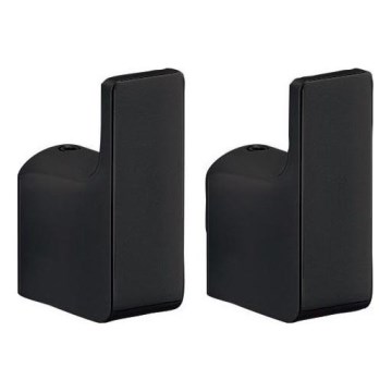 Gedy - CONJUNTO 2x Ganchos de parede PIRENEI mate preto