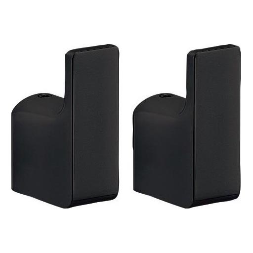 Gedy - CONJUNTO 2x Ganchos de parede PIRENEI mate preto