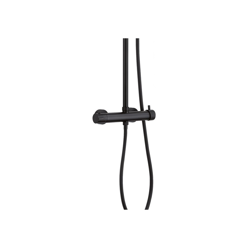 Gedy - Conjunto de duche com misturador STAR PLUS preto mate