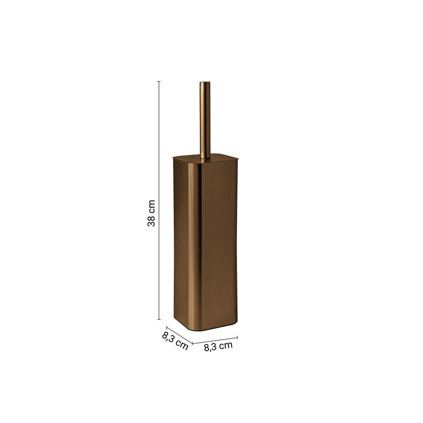 Gedy - Escova de sanita de pé JACK bronze