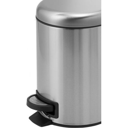Gedy - Lixeira POTTY 3 L com fecho amortecido, em aço inoxidável