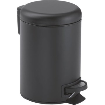 Gedy - Lixeira POTTY 5 l com fecho suave, preto fosco