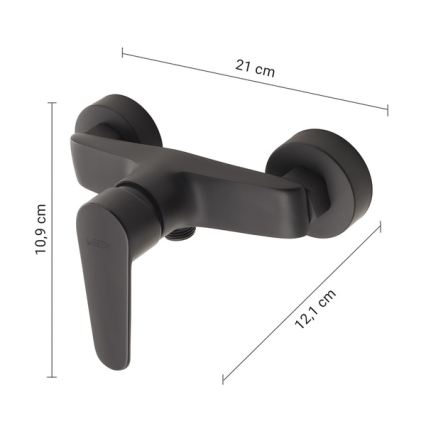 Gedy - Misturador de duche COMO preto mate