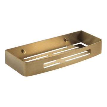 Gedy - Prateleira de parede para duche SMART 30x12,8 cm dourada mate