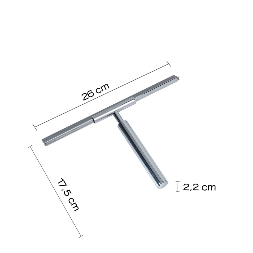 Gedy - Raspador de vidro THOR cromado brilhante
