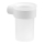 Gedy - Suporte de parede para escovas de dentes PIRENEI vidro leitoso/branco