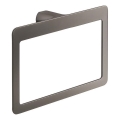 Gedy - Suporte de parede para toalhas PIRENEI 15x23 cm cinzento metálico