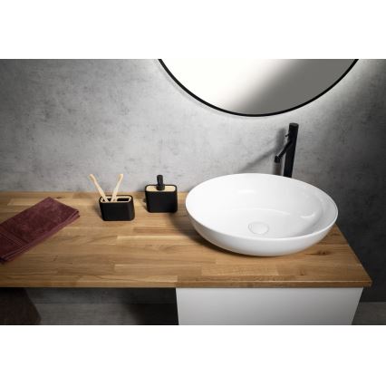 Gedy - Suporte para escova de dentes NINFEA preto/bambu