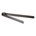 Gedy - Toalheiro de parede PIRENEI 35,9 cm cinzento metálico
