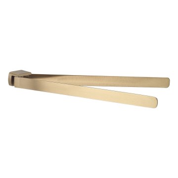 Gedy - Toalheiro de parede PIRENEI 35,9 cm dourado fosco