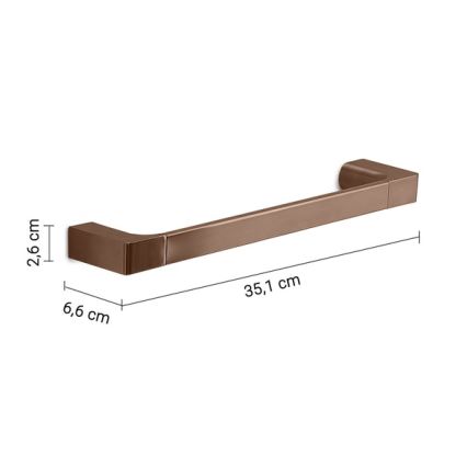 Gedy - Toalheiro de parede PIRENEI 35 cm bronze