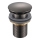 Gedy - Válvula CLICK-CLACK para lavatório, diâmetro 6,6 cm, cinza metálico