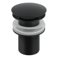 Gedy - Válvula CLICK-CLACK para lavatório Ø 6,6 cm preto fosco