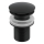 Gedy - Válvula CLICK-CLACK para lavatório Ø 6,6 cm preto fosco