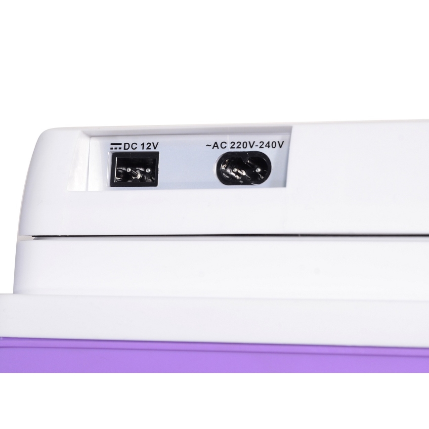 Geleira de carro portátil 23 l 55W/12V/230V púrpura/branco