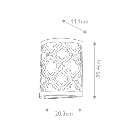 Gilded Nola - Iluminação de parede ARABELLA 1xE27/60W/230V