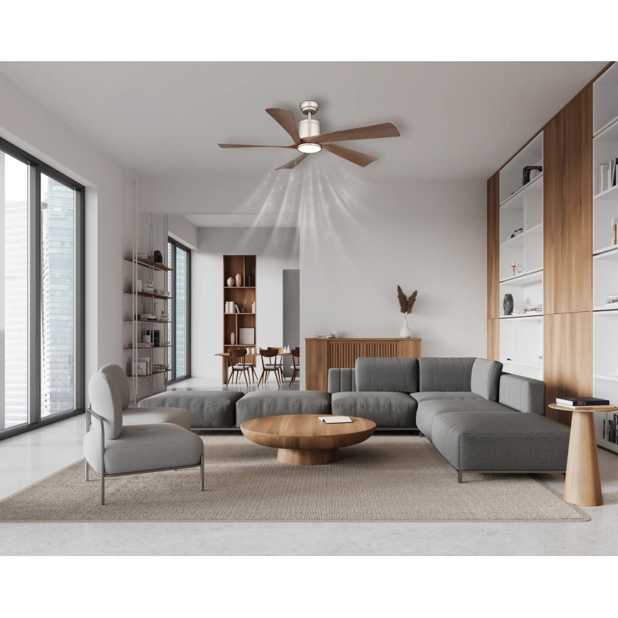 Globo - Ventilador de teto LED regulável LED/20W/230V 2700-6500K + controlo remoto