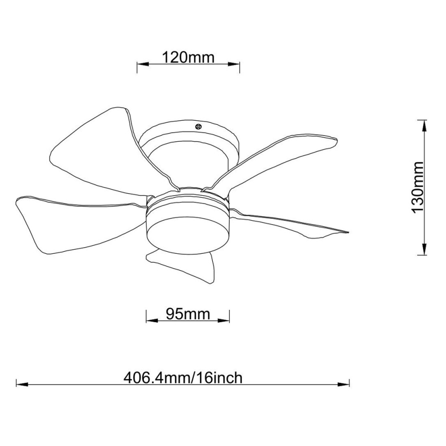 Globo - Ventilador de teto LED regulável LED/10W/230V 3000-6500K cinza + controlo remoto