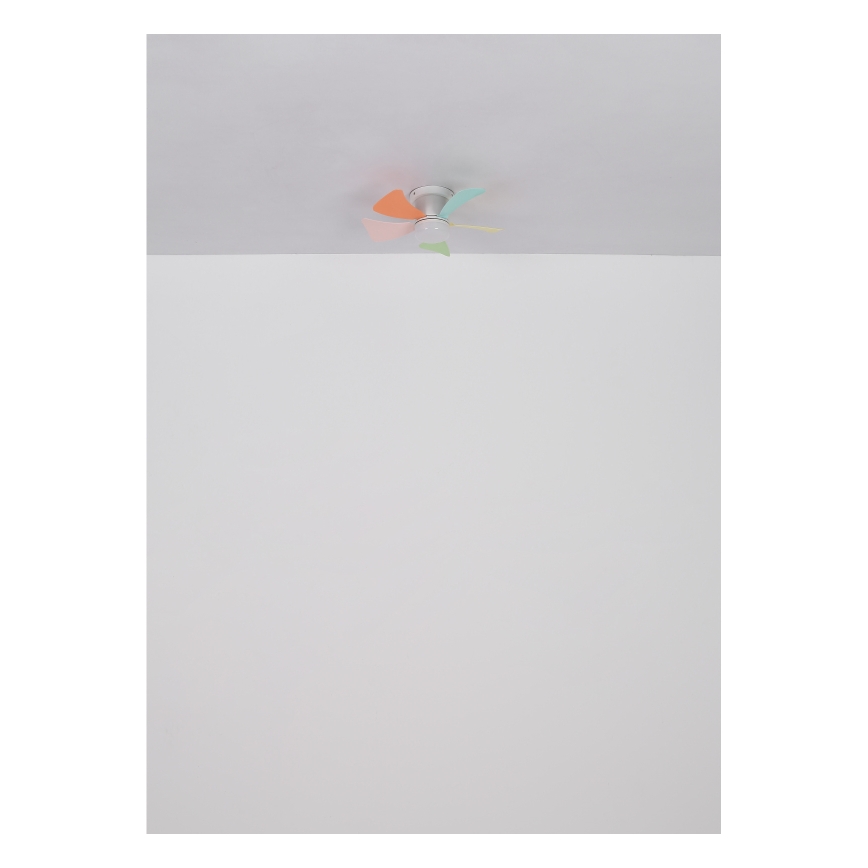 Globo - Ventilador de teto LED dimerizável LED/10W/2300V 3000-6500K multicolorido + controlo remoto