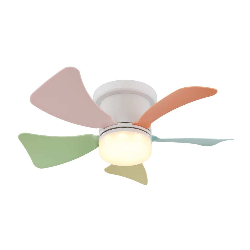 Globo - Ventilador de teto LED dimerizável LED/10W/2300V 3000-6500K multicolorido + controlo remoto