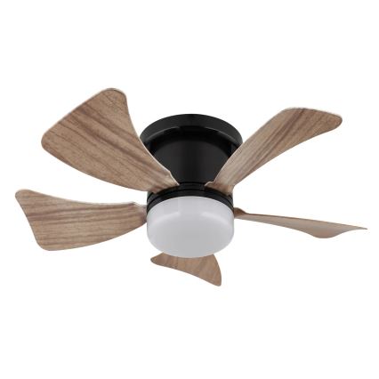 Globo - Ventilador de teto LED dimerizável LED/10W/230V 3000-6500K castanho + comando à distância