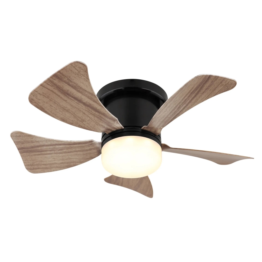 Globo - Ventilador de teto LED dimerizável LED/10W/230V 3000-6500K castanho + comando à distância