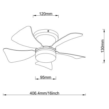 Globo - Ventilador de teto com luz LED regulável, 10W, 230V, 3000-6500K, branco + controlo remoto