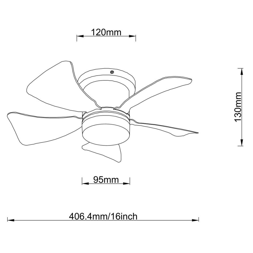 Globo - Ventilador de teto com luz LED regulável, 10W, 230V, 3000-6500K, branco + controlo remoto