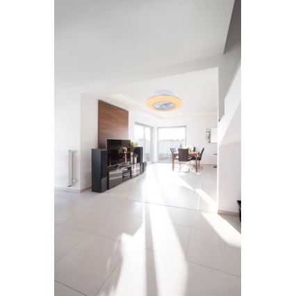 Globo - Luminária de teto LED dimmerizável com ventilador LED/40W/230V 3000-6000K + controlo remoto