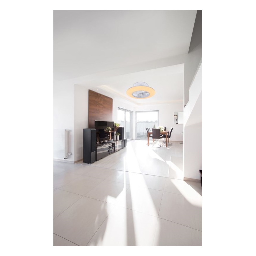 Globo - Luminária de teto LED dimmerizável com ventilador LED/40W/230V 3000-6000K + controlo remoto