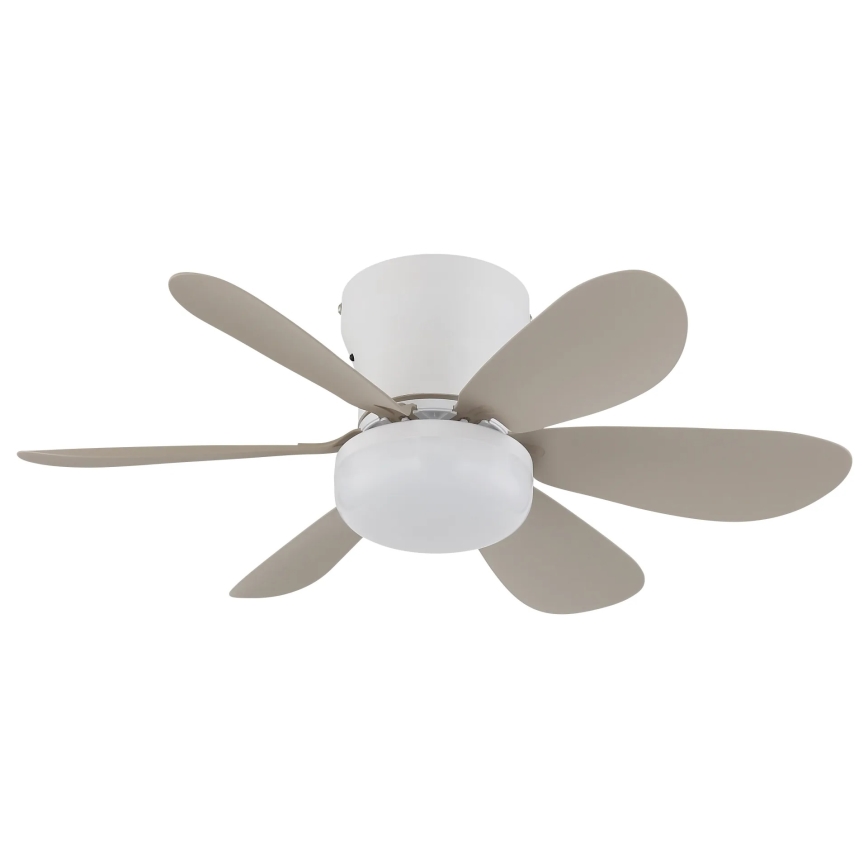 Globo - Ventilador de tecto LED com dimmer LED/5W/230V 2700-6500K bege + comando remoto