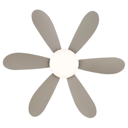 Globo - Ventilador de tecto LED com dimmer LED/5W/230V 2700-6500K bege + comando remoto