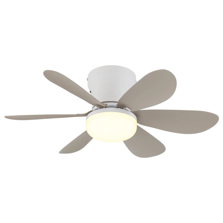 Globo - Ventilador de tecto LED com dimmer LED/5W/230V 2700-6500K bege + comando remoto