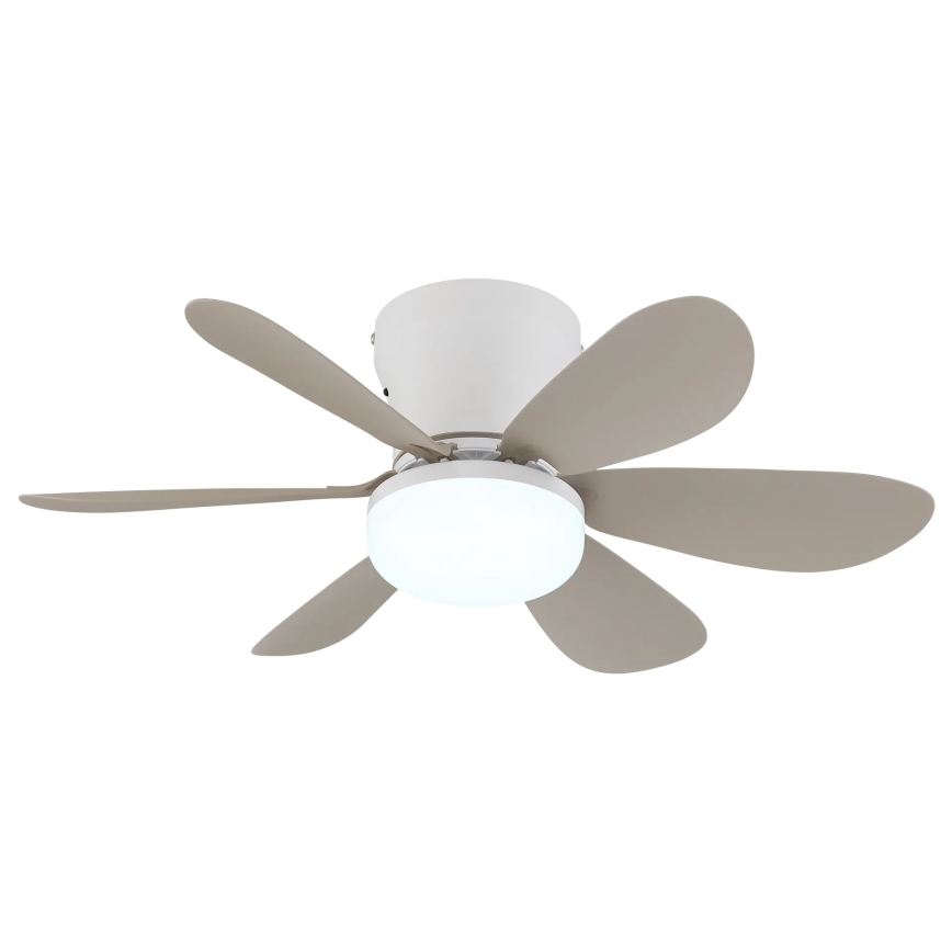 Globo - Ventilador de tecto LED com dimmer LED/5W/230V 2700-6500K bege + comando remoto