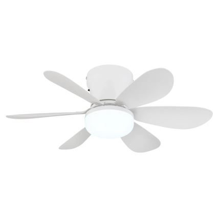 Globo - Ventilador de teto LED regulável LED/5W/230V 2700-6500K branco + controlo remoto