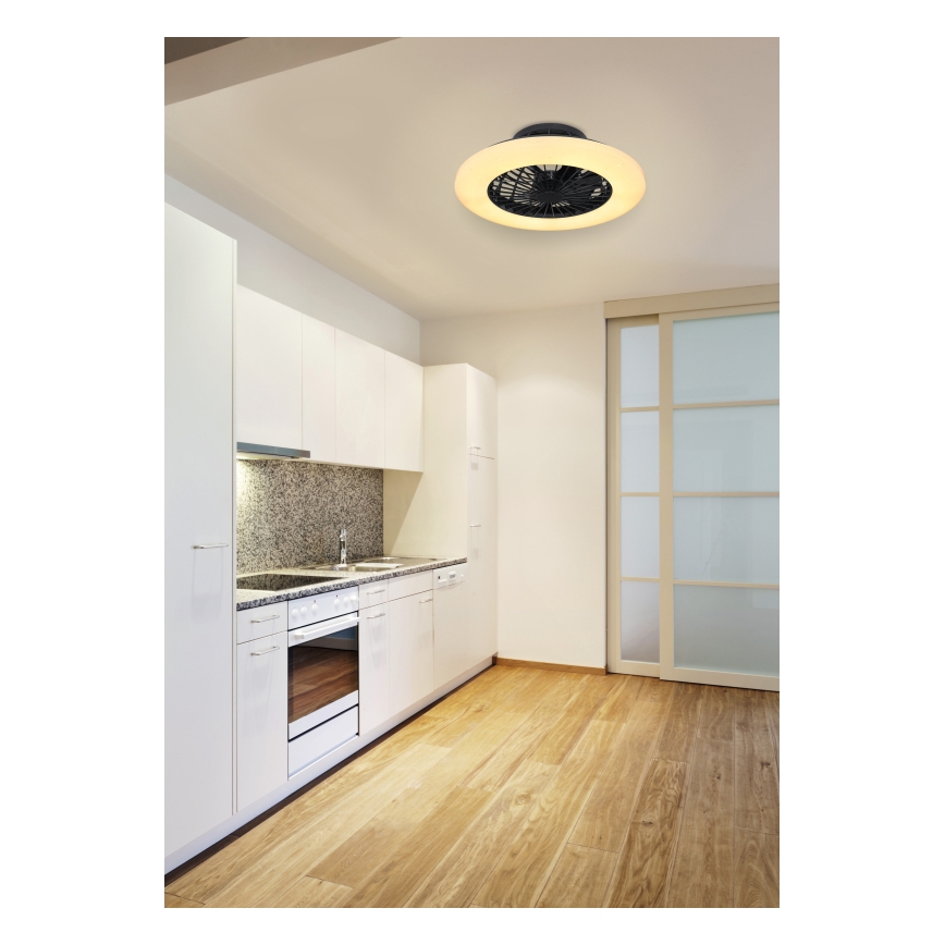 Globo - Iluminação de teto LED com regulação e ventoinha LED/30W/230V 3000-6500K + controlo remoto