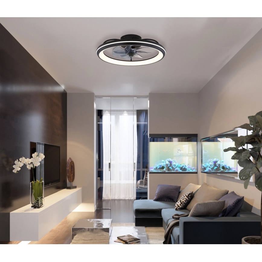 Globo - Ventilador de teto LED regulável LED/40W/230V 3000-6500K + controlo remoto