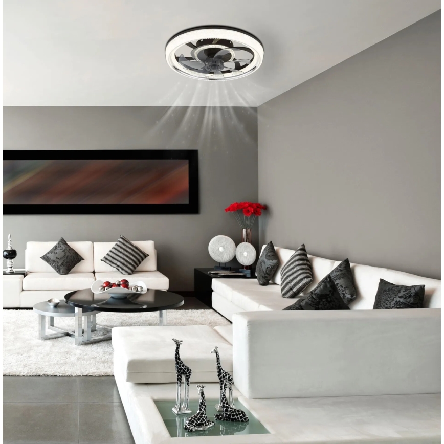 Globo - Ventilador de teto LED regulável LED/30W/230V 2700-6000K + controlo remoto