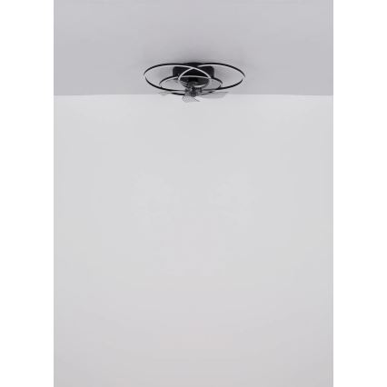 Globo - Ventilador de teto LED regulável LED/40W/230V 3000-6500K preto + controlo remoto