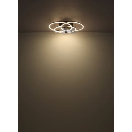 Globo - Ventilador de teto LED regulável LED/40W/230V 3000-6500K preto + controlo remoto