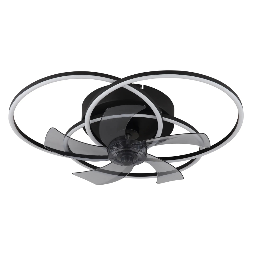 Globo - Ventilador de teto LED regulável LED/40W/230V 3000-6500K preto + controlo remoto