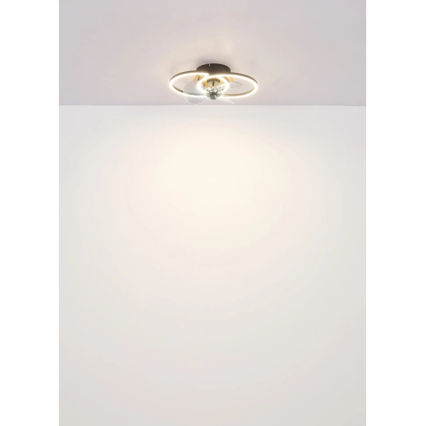Globo - Ventilador de teto LED regulável LED/24W/230V 2700-6500K + controlo remoto