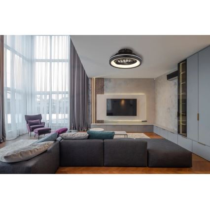 Globo - LED RGB Regulação teto ventoinha LED/40W/230V 2700-6500K + comando