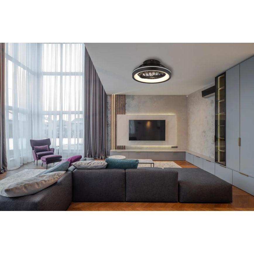 Globo - LED RGB Regulação teto ventoinha LED/40W/230V 2700-6500K + comando